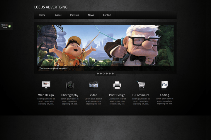 Locus Advertising website preview